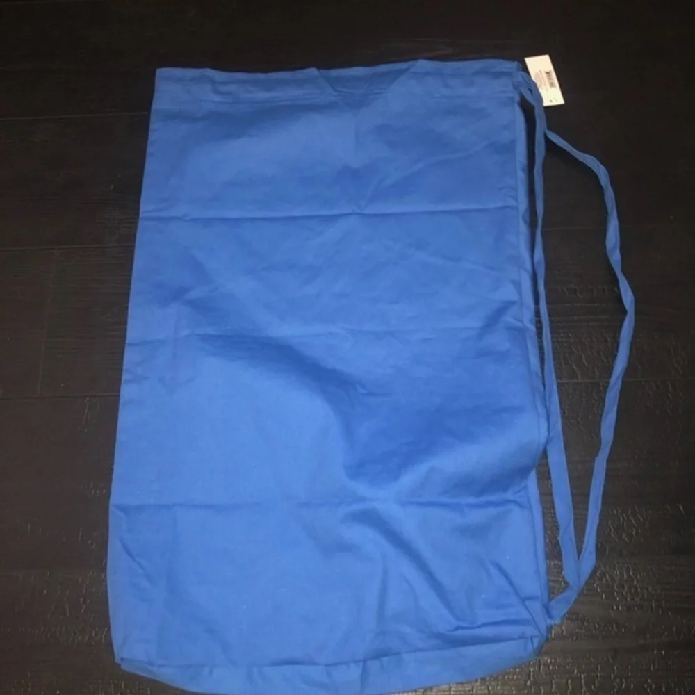 College Dorm Dirty‎ Laundry Tote Bag Royal Blue White New